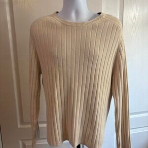 Gap sweater with blue‎ ribbing